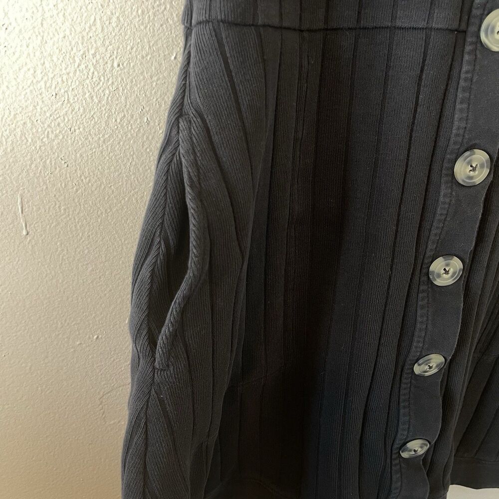 Free People Beach New Afternoon Ribbed Mini Dress Collared Sz S - Picture 4 of 10